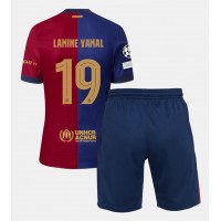 Barcelona Lamine Yamal #19 Heimtrikotsatz Kinder 2024-25 Kurzarm (+ Kurze Hosen)